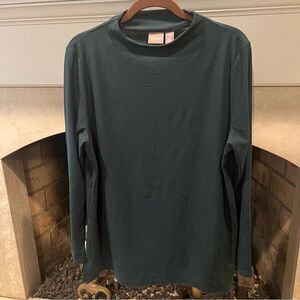 Chico's Dark Green Long Sleeve Top